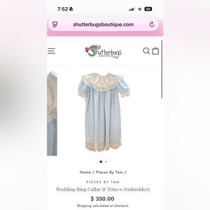 Pieces by Tam Vintage Lace Trim Dress